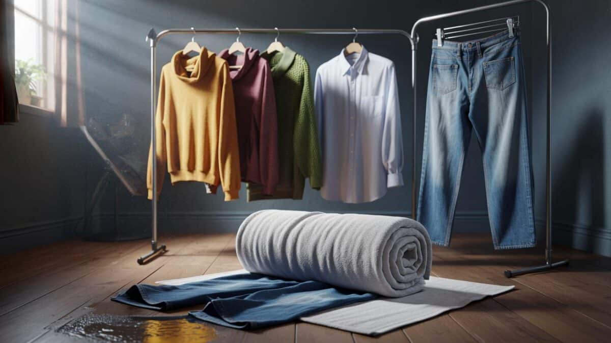 Clothes will dry faster indoors this season using 1 household item - no heating