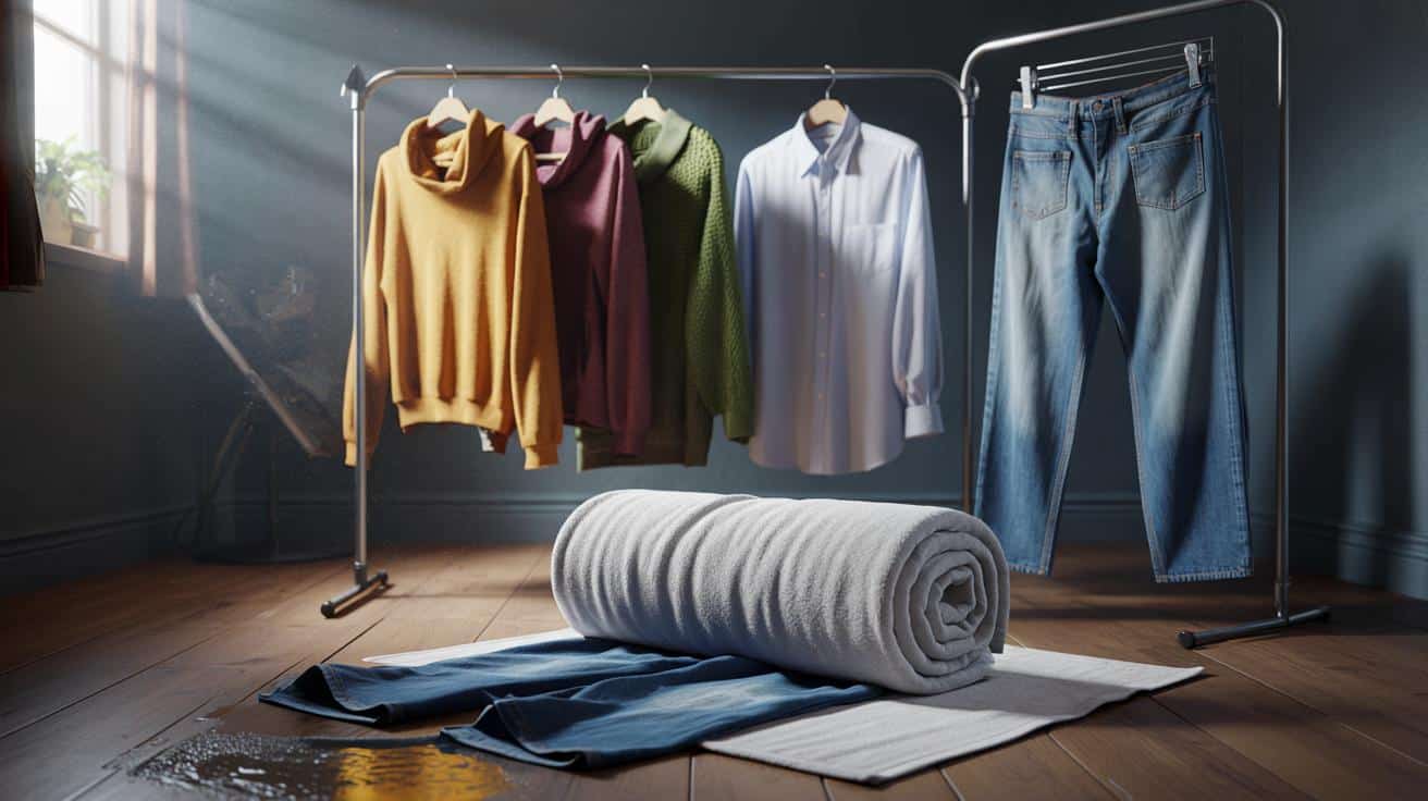 Clothes will dry faster indoors this season using 1 household item - no heating